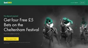 Bet365 No Deposit Offer - £5 free bet on each day of the Cheltenham Festival